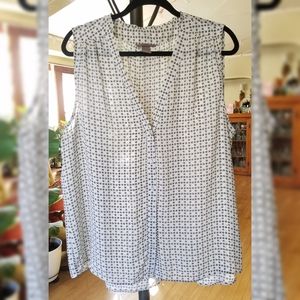 Sleeveless H&M+ Black and White Blouse sz 18